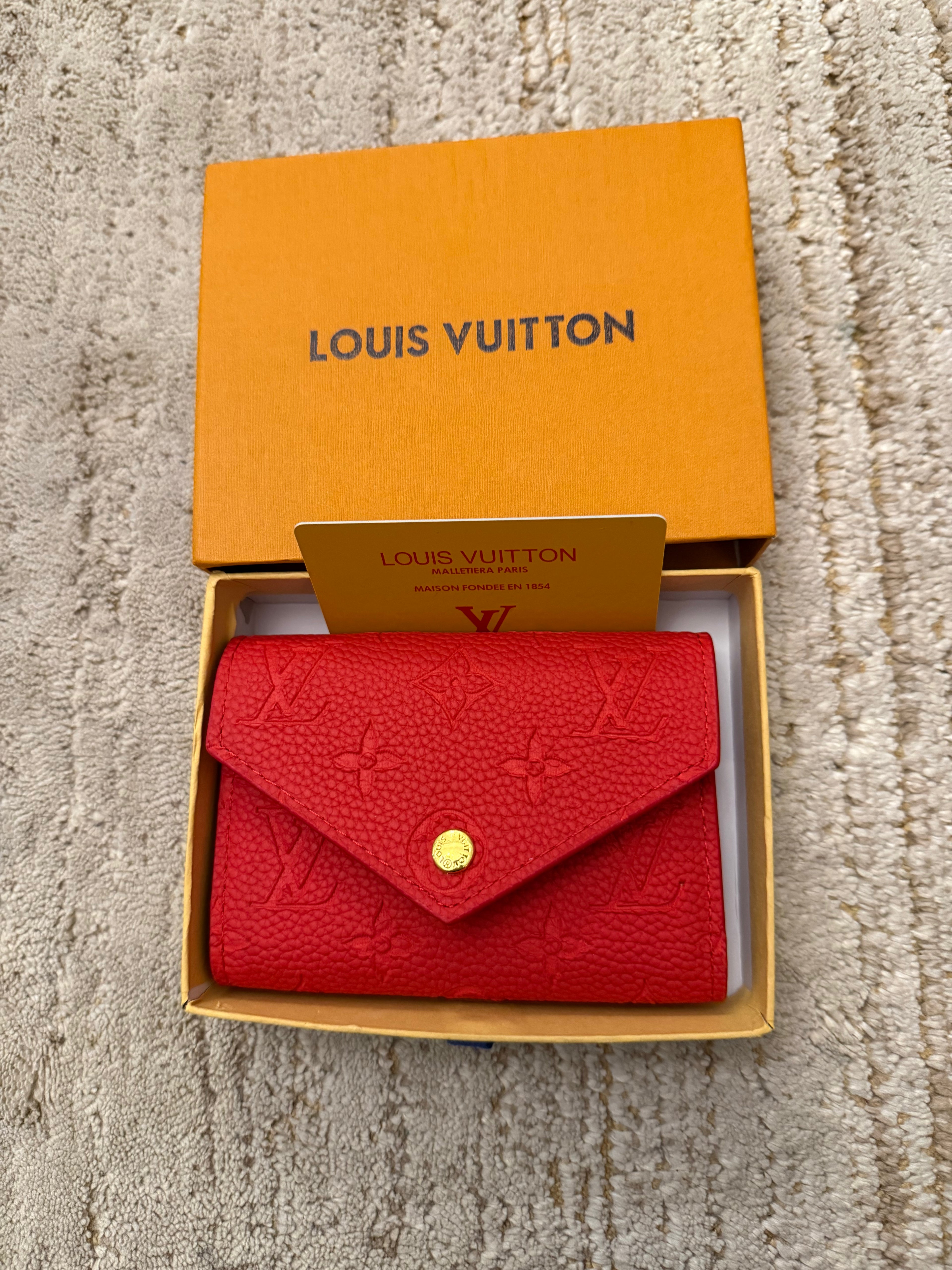 Porte Monnaie LV Rouge Femme